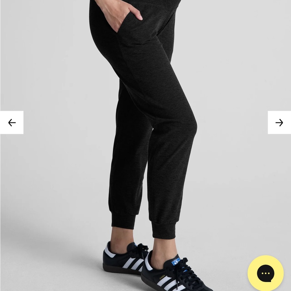 Black Grey Spacedye Beyond the Bump Maternity Midi Jogger